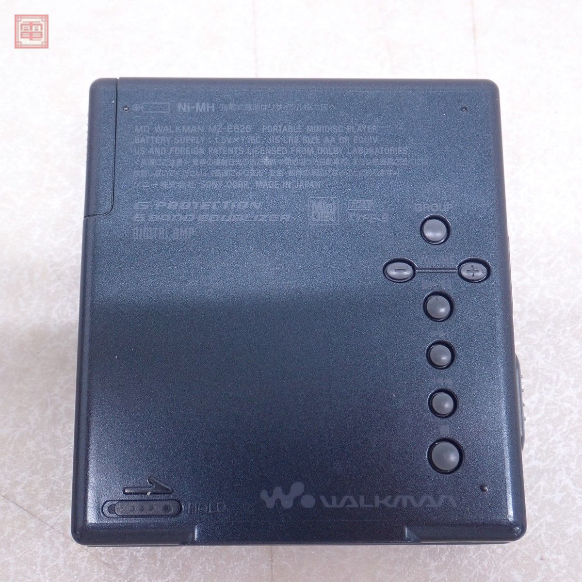 SONY ウォークマン MZ-E620 ブラック ポータブルミニディスクプレーヤー ソニー Walkman 動作未確認 ジャンク【10_画像3