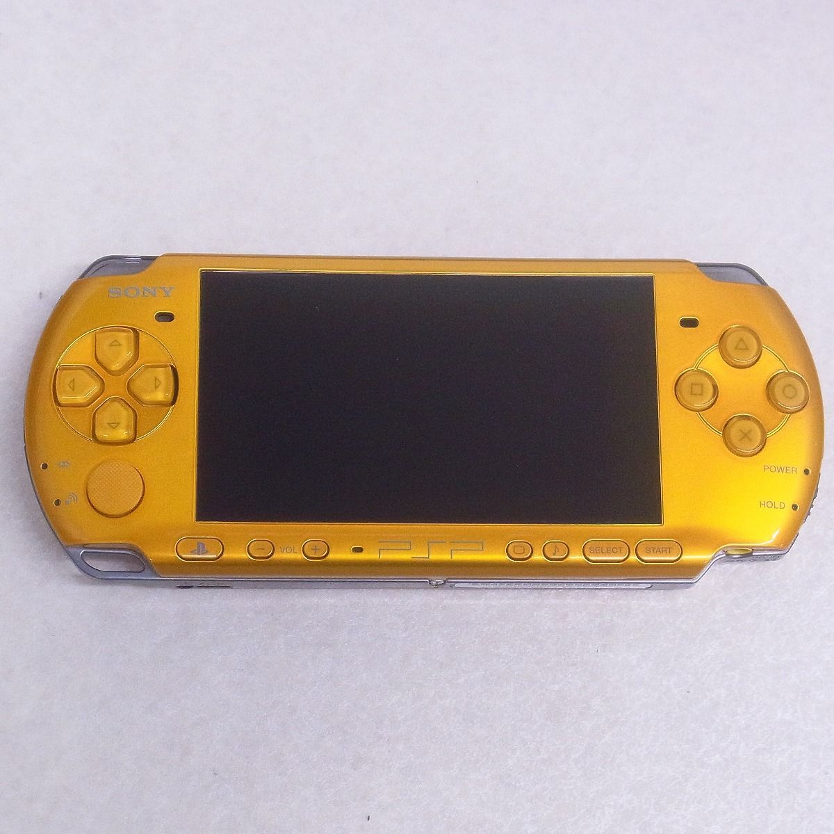 PSP 本体 ブライト・イエロー PSP-3000 ソニー SONY 箱説+ソフト付