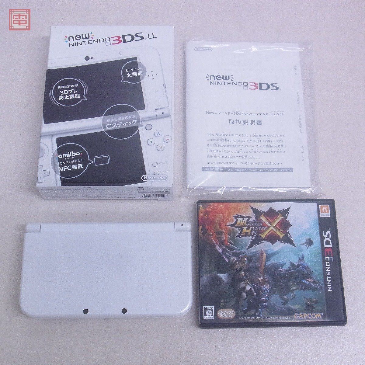 new ニンテンドー3DS LL 本体 パールホワイト PEARL WHITE RED-001