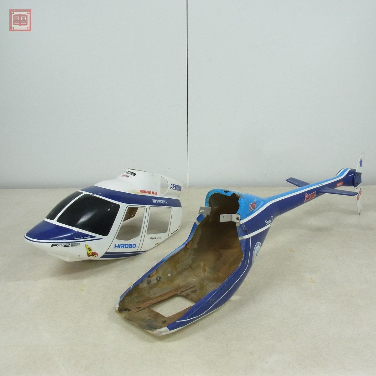 引取限定 ヘリコプター RC 全長約110cm/138cm スケールボディ 2点セット ラジコン 現状品【HT_画像3