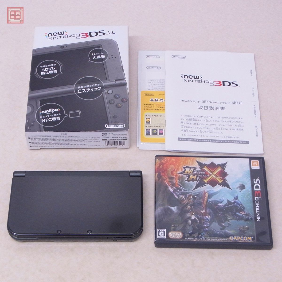 new ニンテンドー3DS LL 本体 メタリックブラック METALLIC BLACK RED