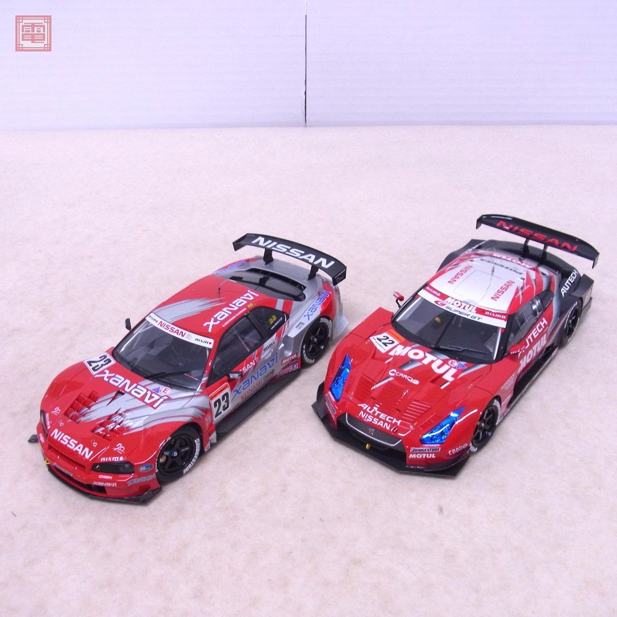 完成品 タミヤ 1/24 ザナヴィ ニスモ GT-R R34/モチュール オーテック GT-R R35 計2点セット TAMIYA 現状品【10_画像1