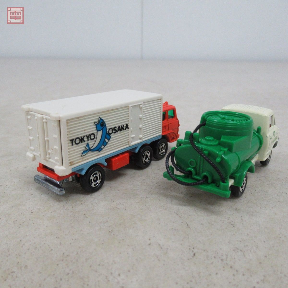 トミカ 日本製 No.7 ふそう パネルバン/No.18 トヨタ ダイナ バキュームカー 計2個セット 黒箱 トミー TOMY【10_画像4