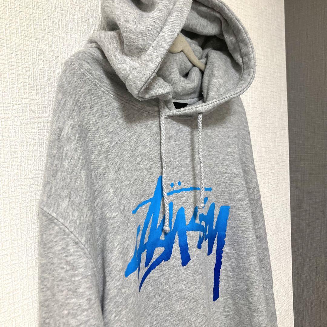 [ редкий ] Stussy Parker центральный Logo мужской б/у одежда BORO повреждение L