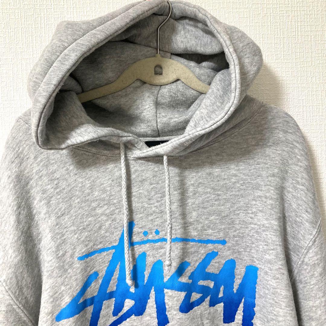 [ редкий ] Stussy Parker центральный Logo мужской б/у одежда BORO повреждение L