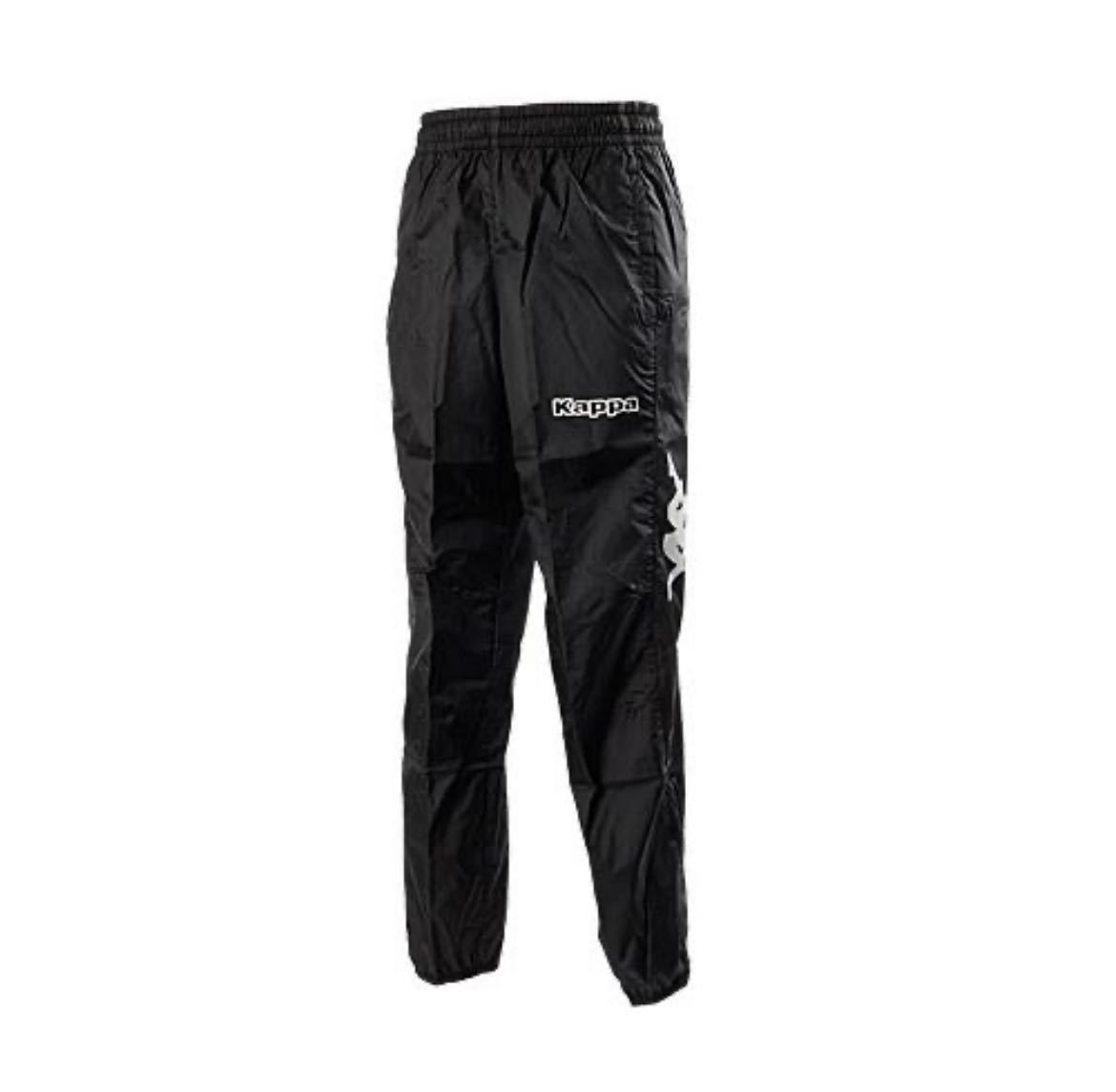  outlet new goods kappa Junior pi stereo pants Wind pants soccer wear 140cm black 