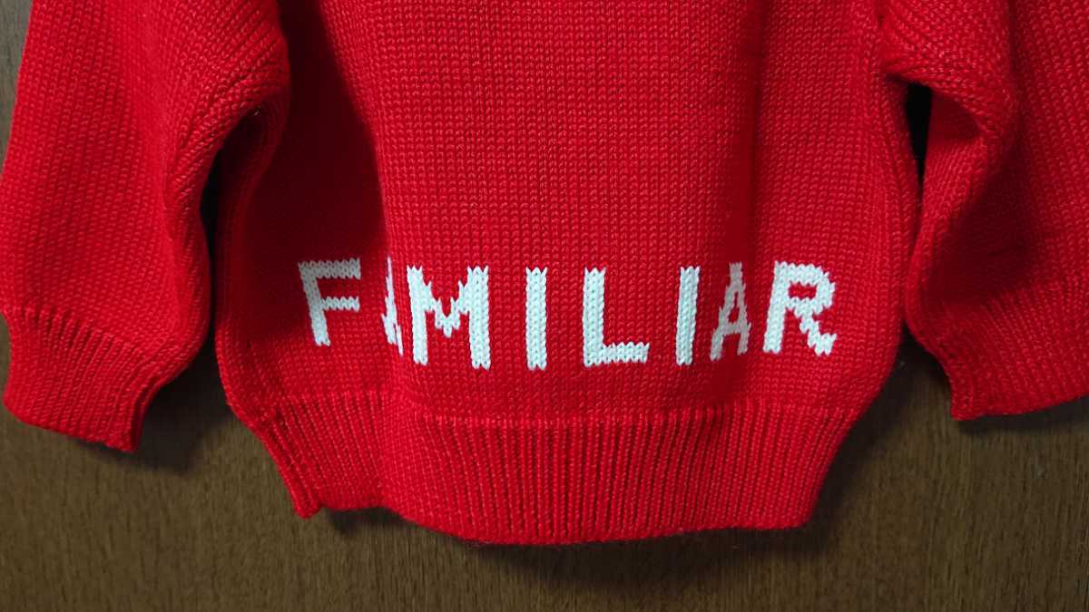 ファミリア ニットセーター 80㎝ familiar レトロ トップス 子供服 クリックポスト発送_画像4