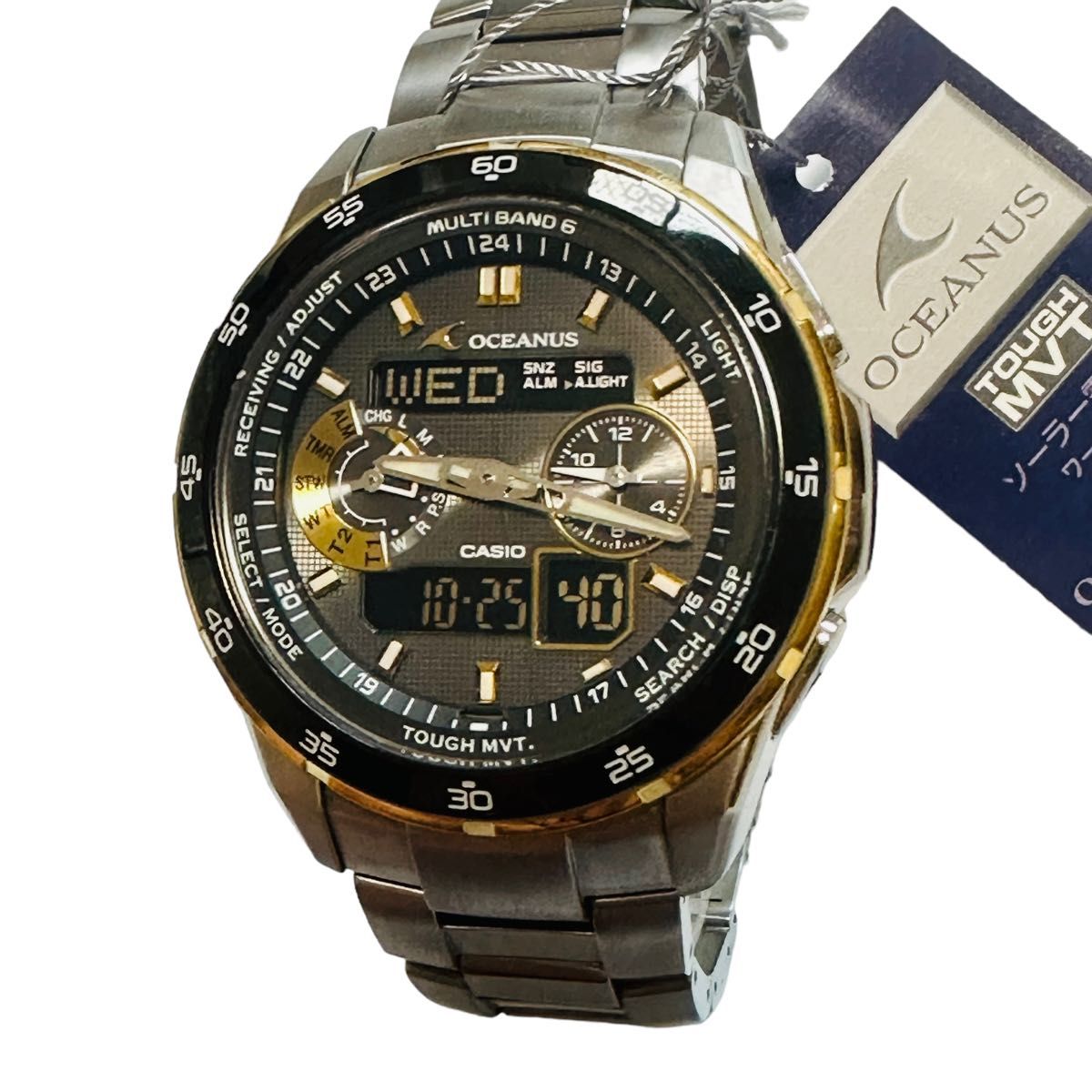 CASIO 電波ソーラー腕時計 オシアナスOCW-T400TB-1AJF-