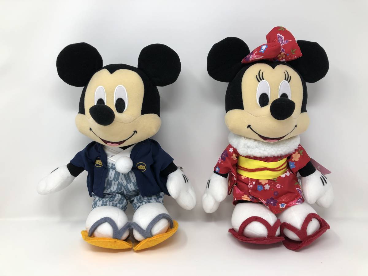 Disney ディズニー ミッキー＆ミニー スペシャル晴れ着ぬいぐるみ 紙タグ付き ミッキーマウス ミニーマウス_画像1