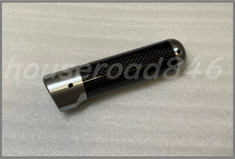 新品 三菱純正 ランエボ7/8/9/9MR カーボンサイドブレーキグリップ CT9A CT9W カーボン＆シルバー CT9A OEM Carbon Handbrake Grip_参考画像。