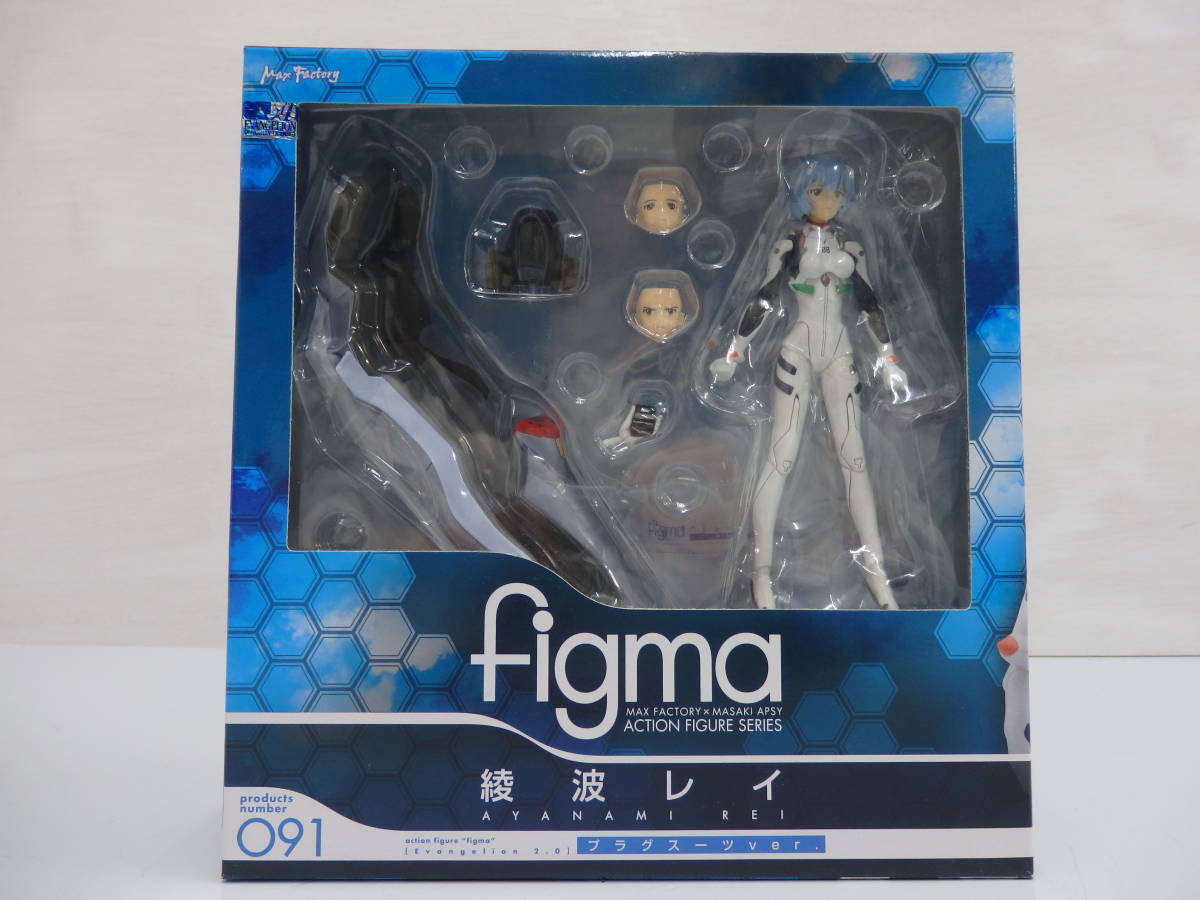 om29) figma 091 エヴァンゲリヲン新劇場版 綾波レイ プラグスーツver _画像1