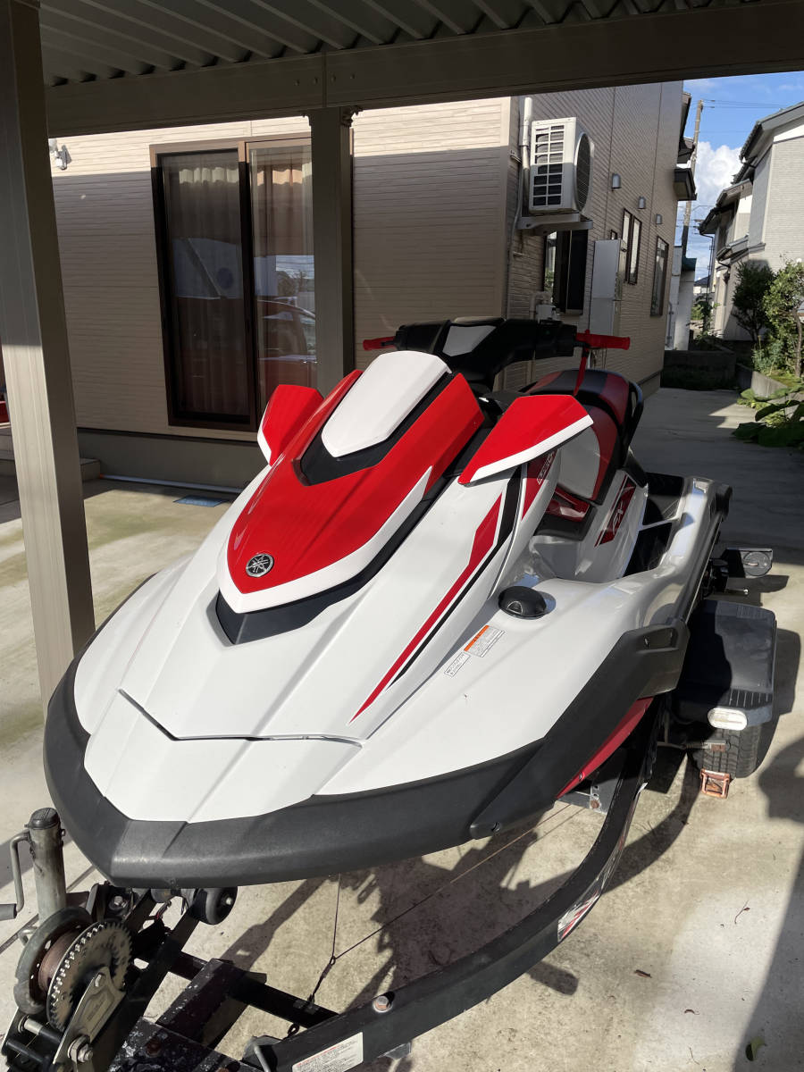 「YAMAHA　マリンジェット ZEROトレーラー付　FX SVHO（赤白）2019モデル　水上バイク　」の画像1