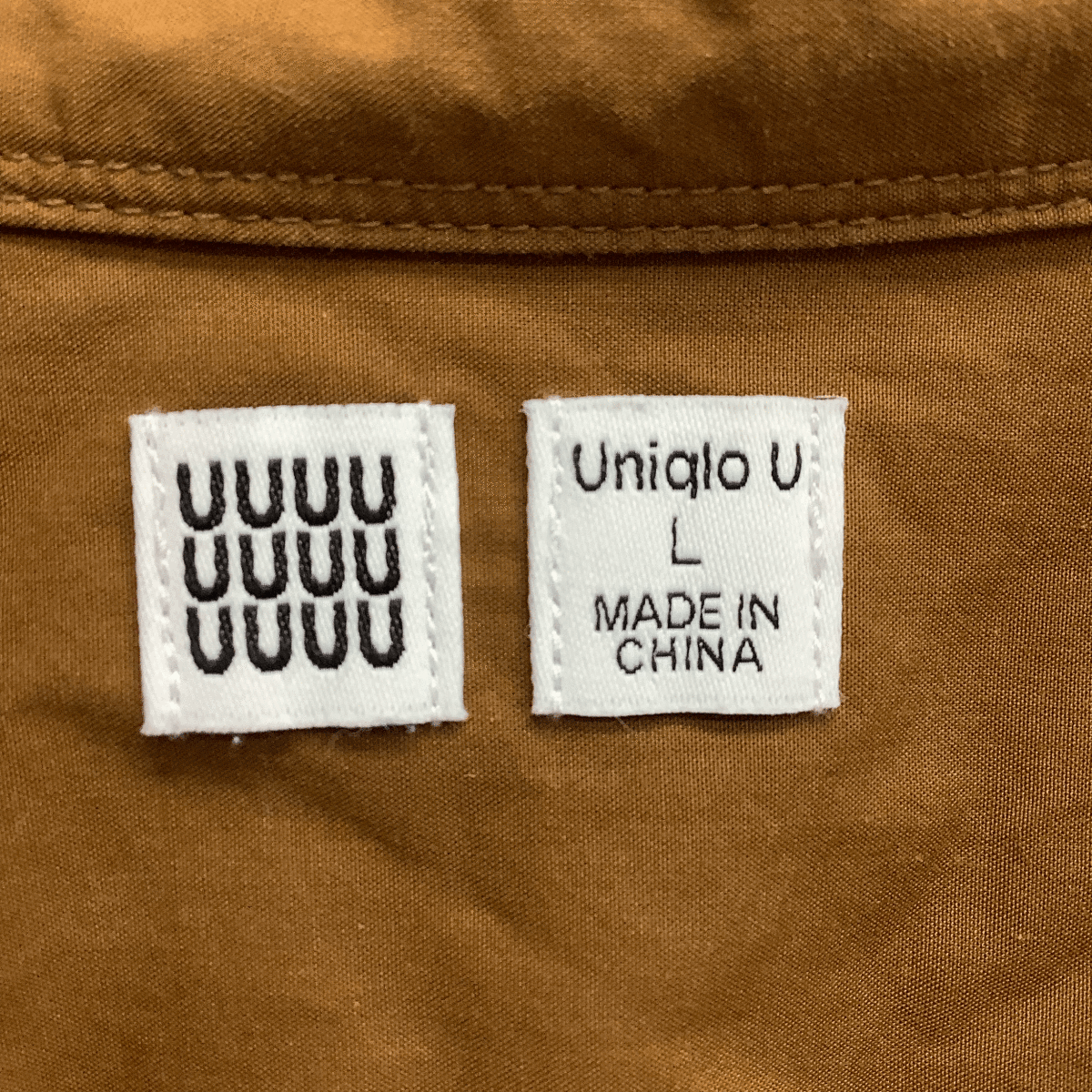 A527*UNIQULO | Uniqlo мужской рубашка Brown размер L