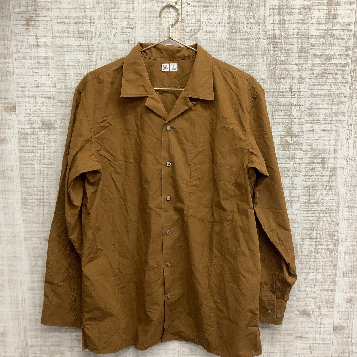 A527*UNIQULO | Uniqlo мужской рубашка Brown размер L