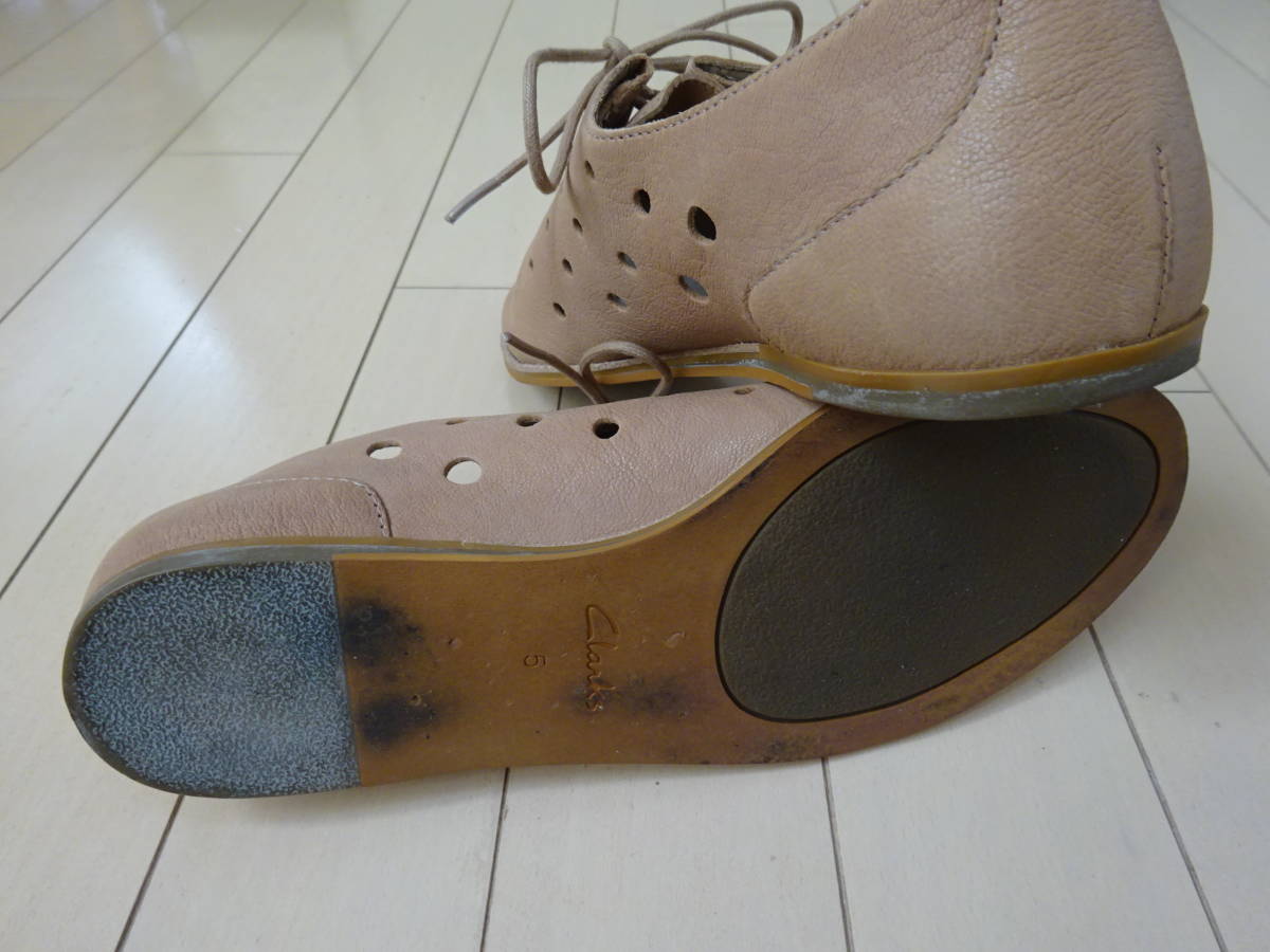 Clarks Clarks * race up very dressing up . original leather shoes beautiful goods 5/24cm