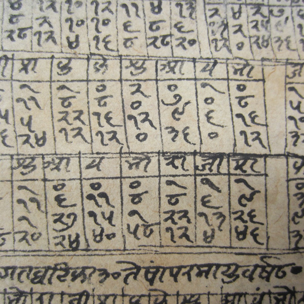 * India old hand ...book@7 leaf 14 page sun sklito. writing sutra 48