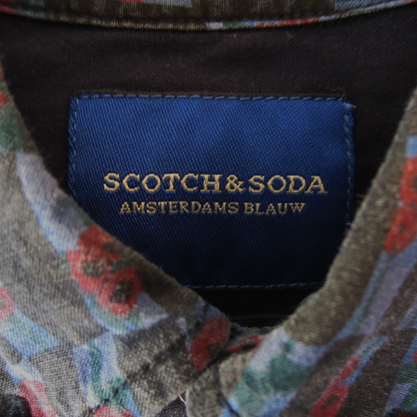 スコッチアンドソーダ　SCOTCH & SODA　ボタンダウンシャツ　ブルー系_画像7