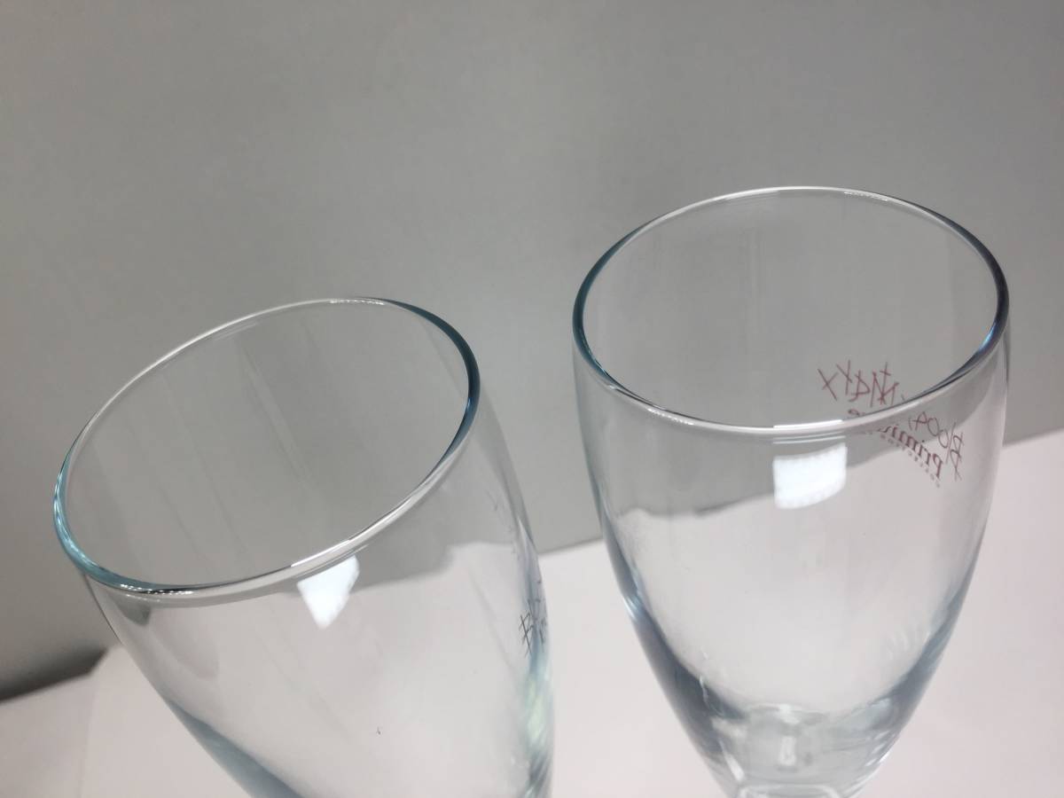 [ courier flight 80] ultimate rare rare beautiful goods blati Marie BM BloodyMary Novelty limitation pair wine glass cup height 21. calibre 50mm box attaching [n1094]