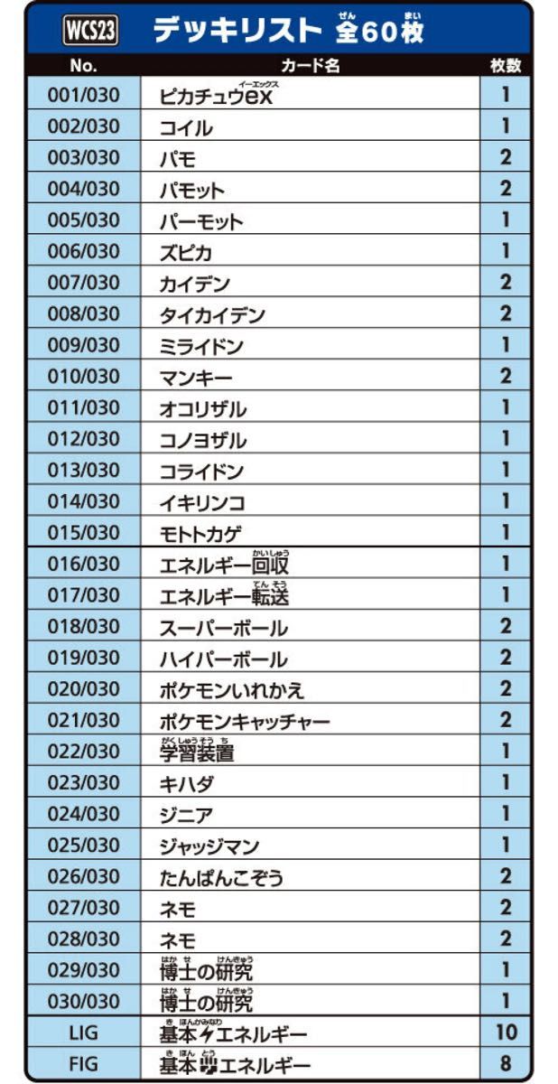 ポケモンカードゲーム ポケモンワールドチャンピオンシップス2023横浜