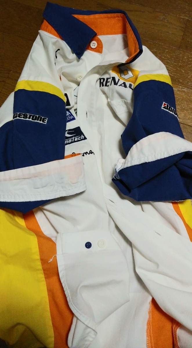 希少 入手困難 RENAULT PUMA ING ピットクルーシャツ elf mutua 希少 入手困難 RENAULT PUMA ING ピットクルーシャツ elf mutua