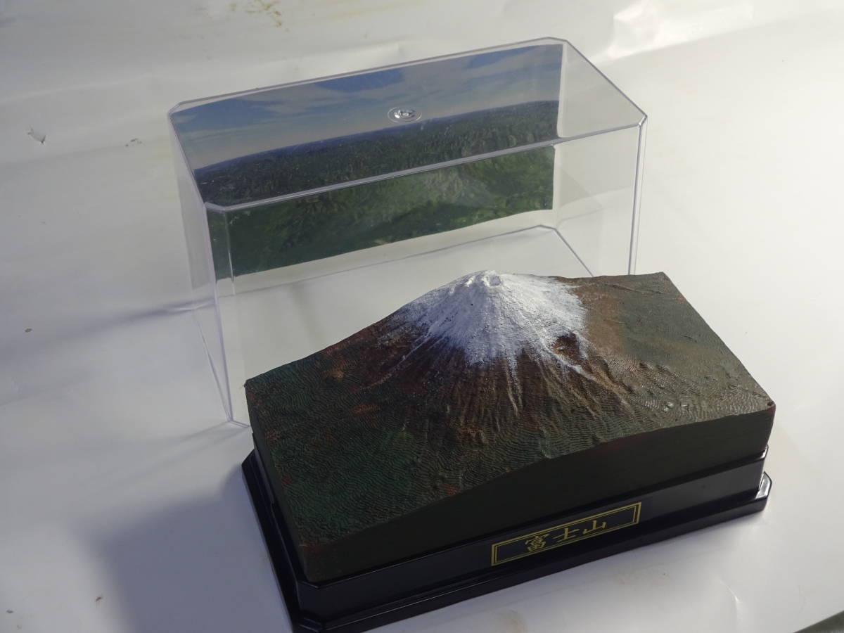 山岳模型　富士山　　立体地図 背景CG画像付　_画像3