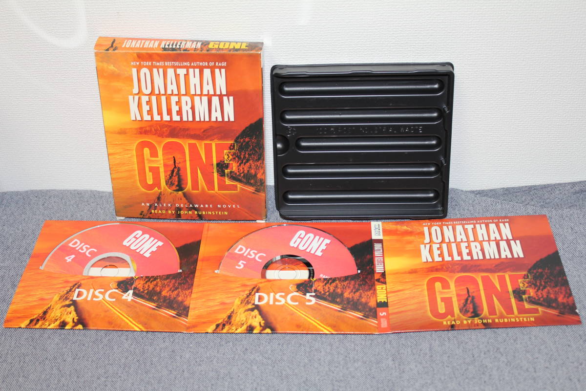  audio book English version CD5 sheets set *Gone Jonathan Kellerman ( work ) John Rubinstein (na letter -) An Alex Delaware Novel* rhinoceros ko* thriller 