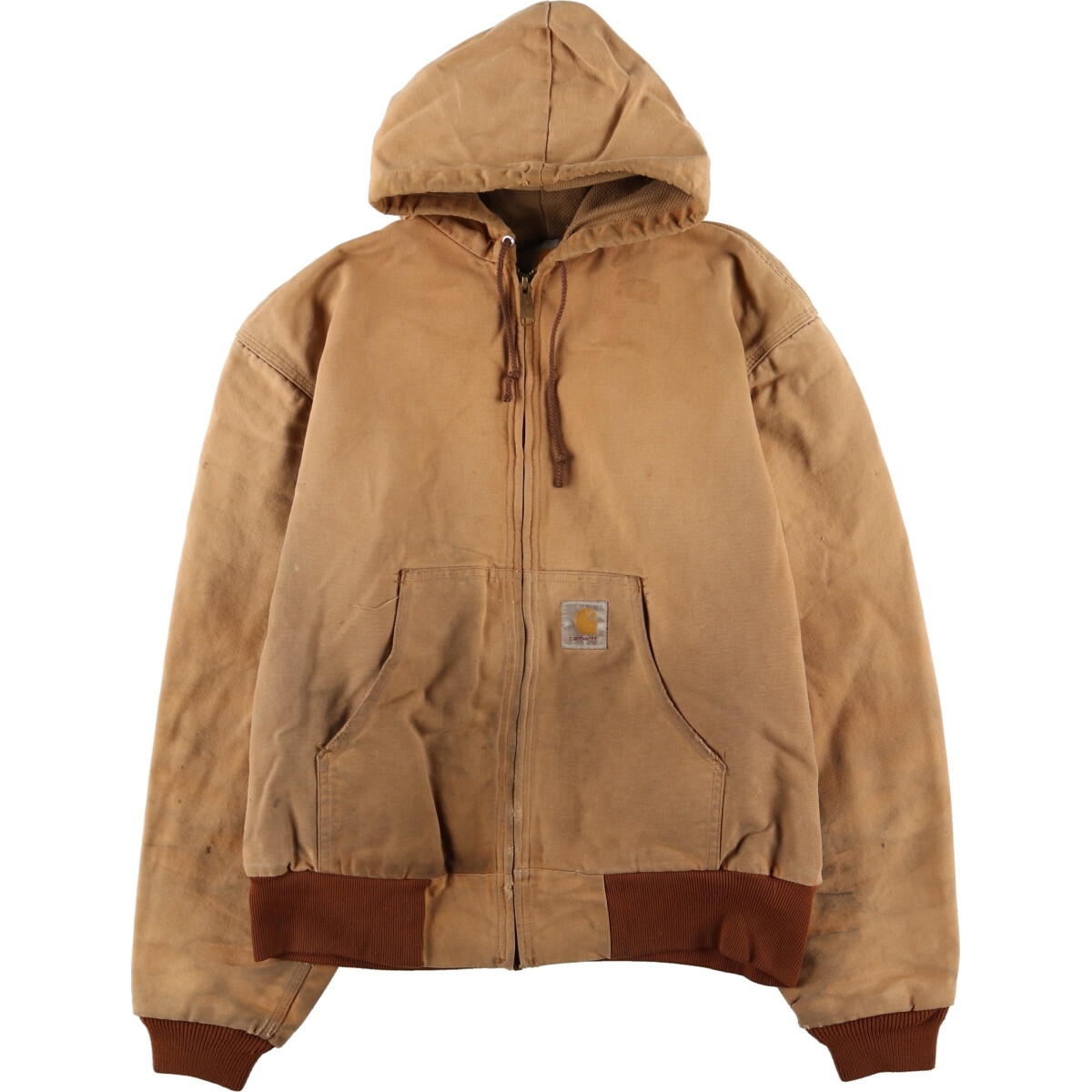 古着 80年代 カーハート Carhartt アクティブジャケット ダック地フルジップパーカー USA製 メンズXL ヴィンテージ /eaa376044