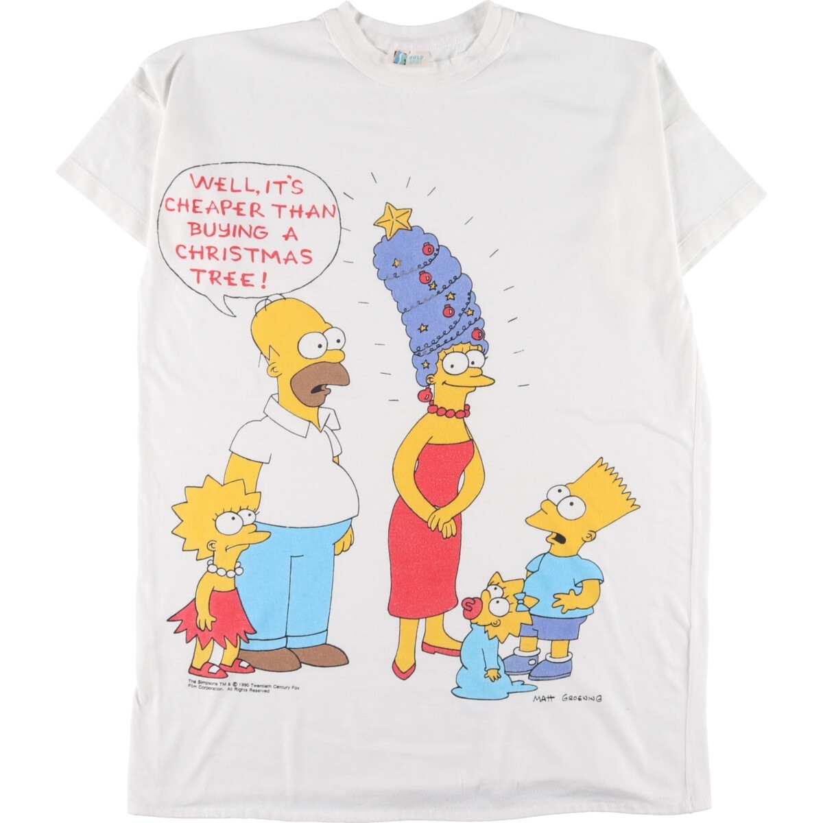 古着 90年代 BOLD SPIRIT BartSimpson バートシンプソンズ キャラクタープリントTシャツ メンズXL ヴィンテージ /eaa331726