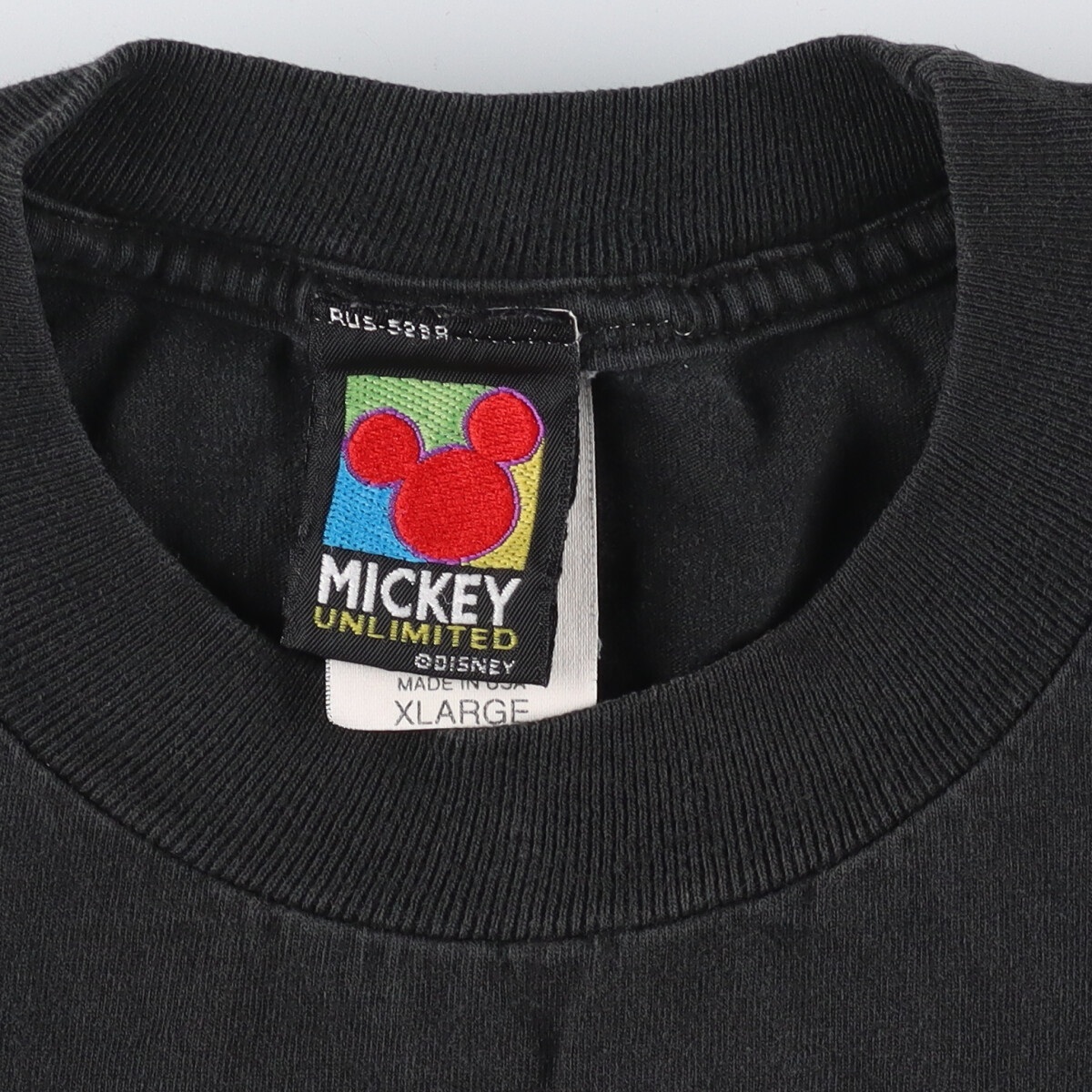 古着 90年代 MICKEY UNLIMITED ミッキーマウス LONELY GHOST 両面プリント キャラクタープリントTシャツ USA製 メンズXL /eaa331519_画像3