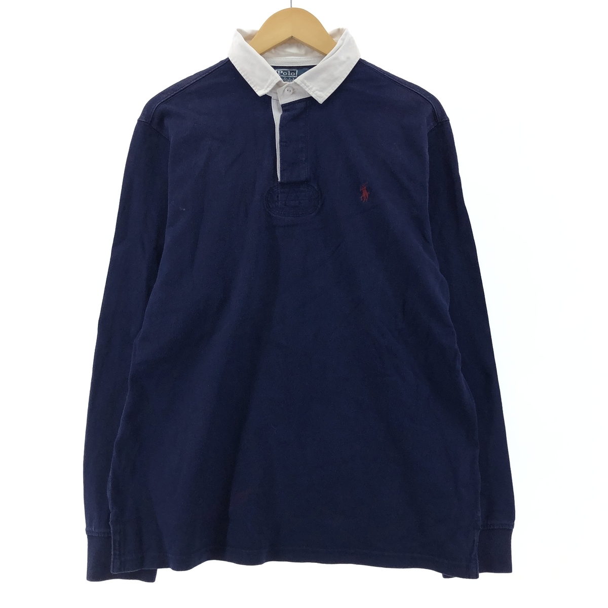 古着 ラルフローレン Ralph Lauren POLO by Ralph Lauren CUSTOM FIT 長袖 ラガーシャツ メンズL /taa001192