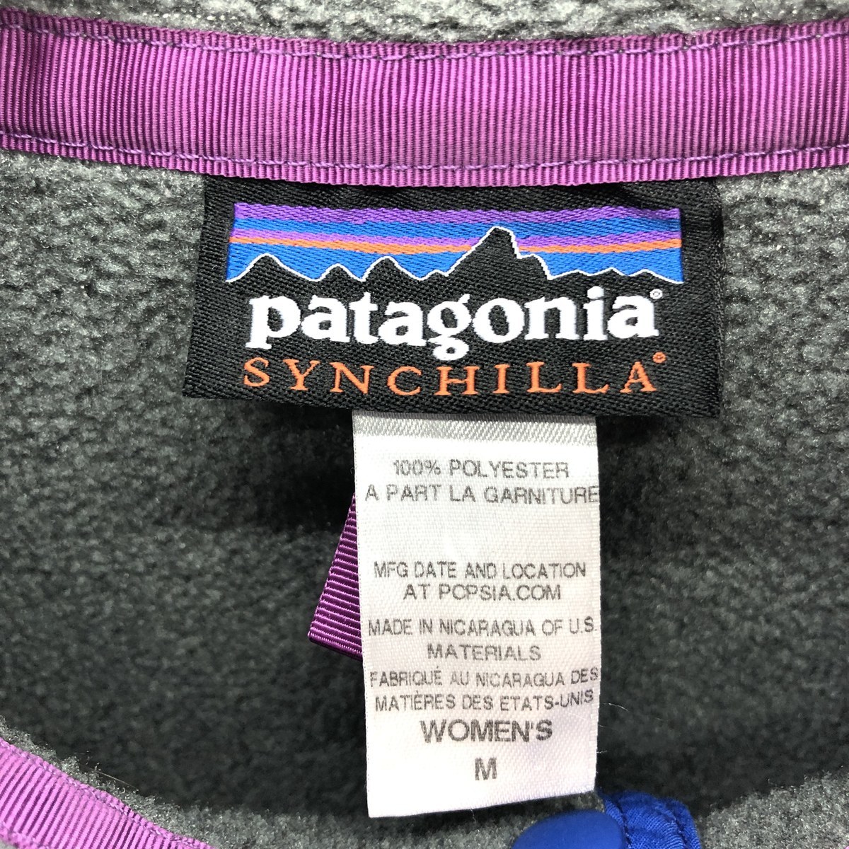 古着 14年製 パタゴニア Patagonia SYNCHILLA シンチラ スナップT 25455SP14 フリースプルオーバー レディースM /eaa377405_画像3
