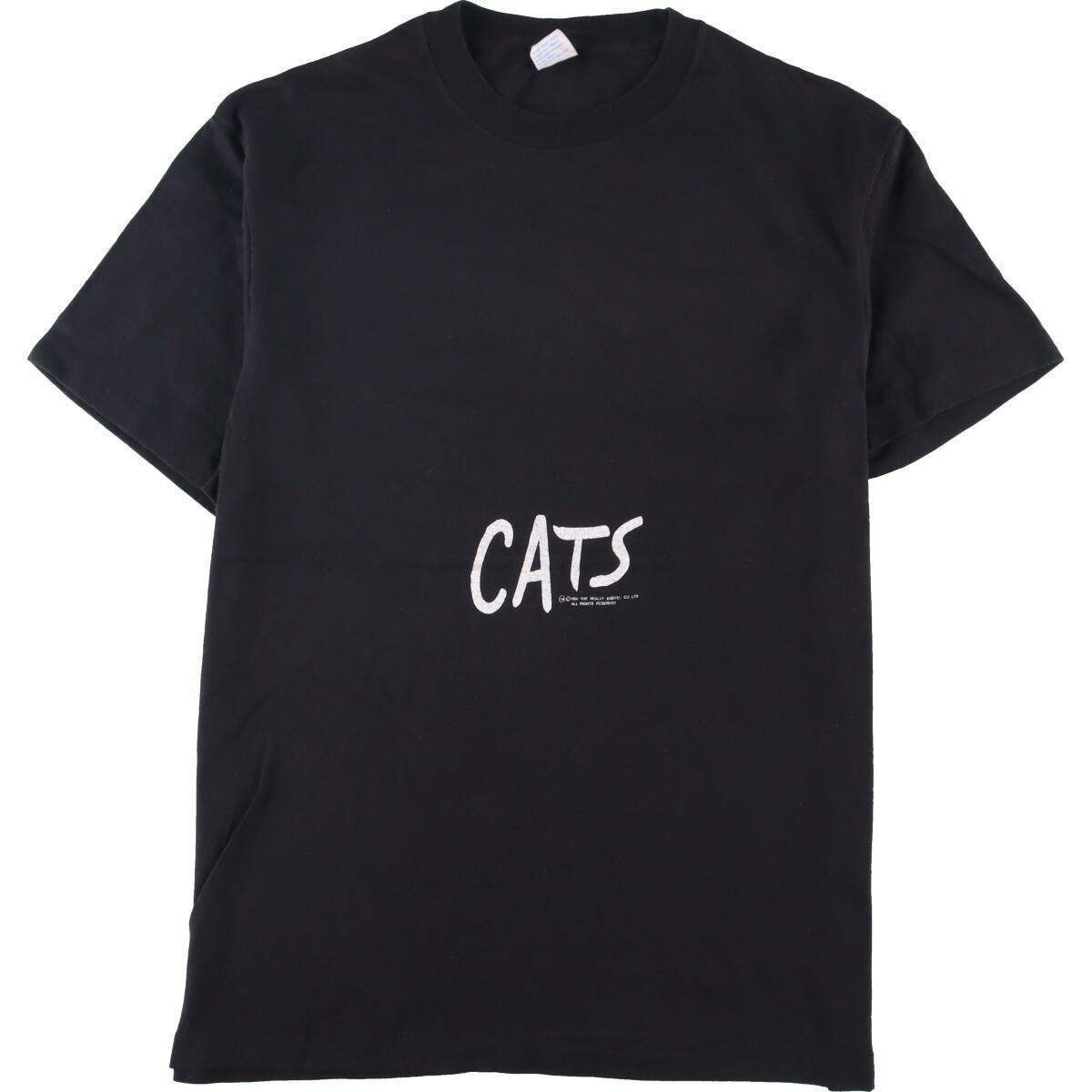 古着 80年代 CHED CATS キャッツ プリントTシャツ USA製 メンズM ヴィンテージ /eaa260400 【LP2311】