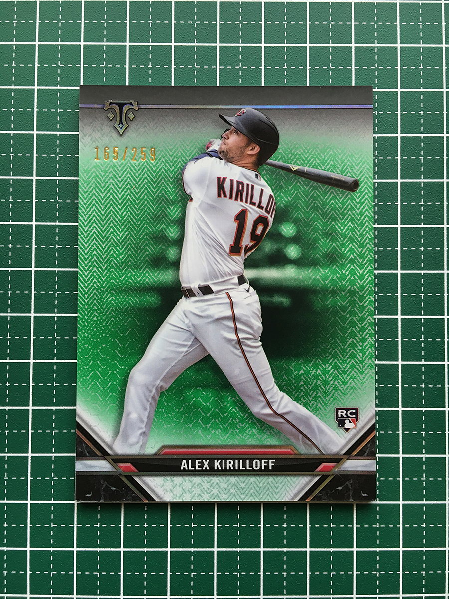 ★TOPPS MLB 2021 TRIPLE THREADS #49 ALEX KIRILLOFF［MINNESOTA TWINS］EMERALD パラレル版 259枚限定「165/259」ルーキー「RC」★_画像1