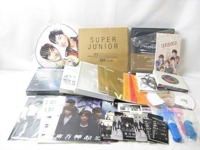 【同梱可】中古品 韓流 超新線 東方神起 他 2014 MEMORIES STUPID LOVE CD うちわ 等 グッズセット_画像1