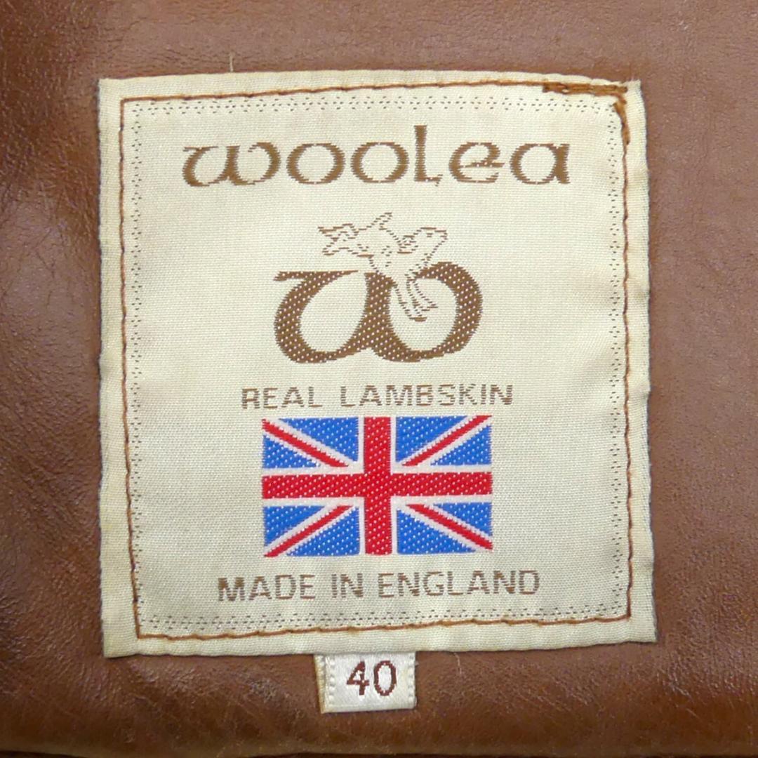 即決 英国製 woolea メンズL ムートンコート ウーリア 40 茶 即決 英国製 woolea メンズL ムートンコート ウーリア 40 茶