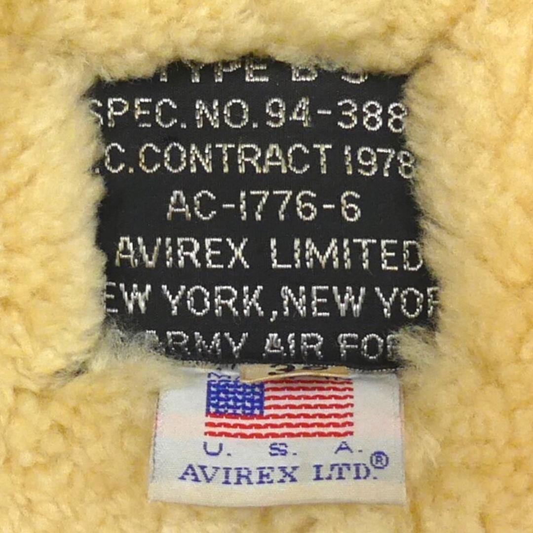 即決 アメリカ製 AVIREX メンズM 新品定価20万円程 フライトジャケット