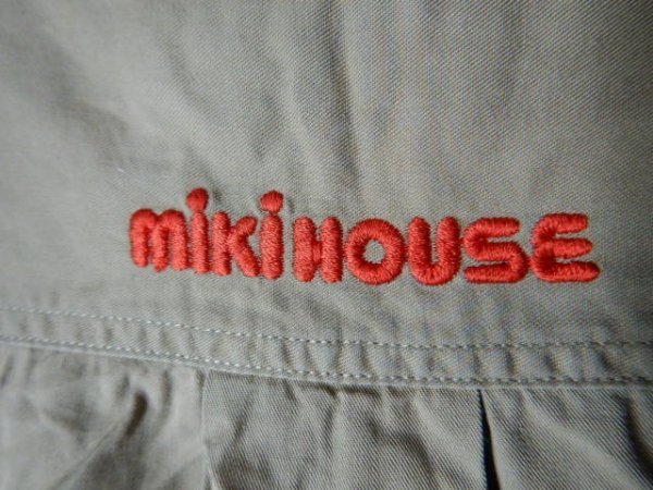 to7038　miki HOUSE　ミキハウス　日本製　レトロ　vintage　ビンテージ　長袖　デザイン　シャツ　ロゴ　刺繍　デザイン　人気　送料格安_画像8