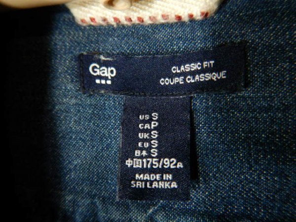 to7094　Gap　ギャップ　長袖　デニム　ボタンダウン　シャツ　BDシャツ　人気　送料格安_画像4