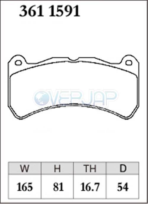 M3611591 DIXCEL Mタイプ ブレーキパッド フロント左右セット スバル インプレッサ WRX STi GDB 2006/12～2007/11 2000 TYPE RA-R 6POT_画像2