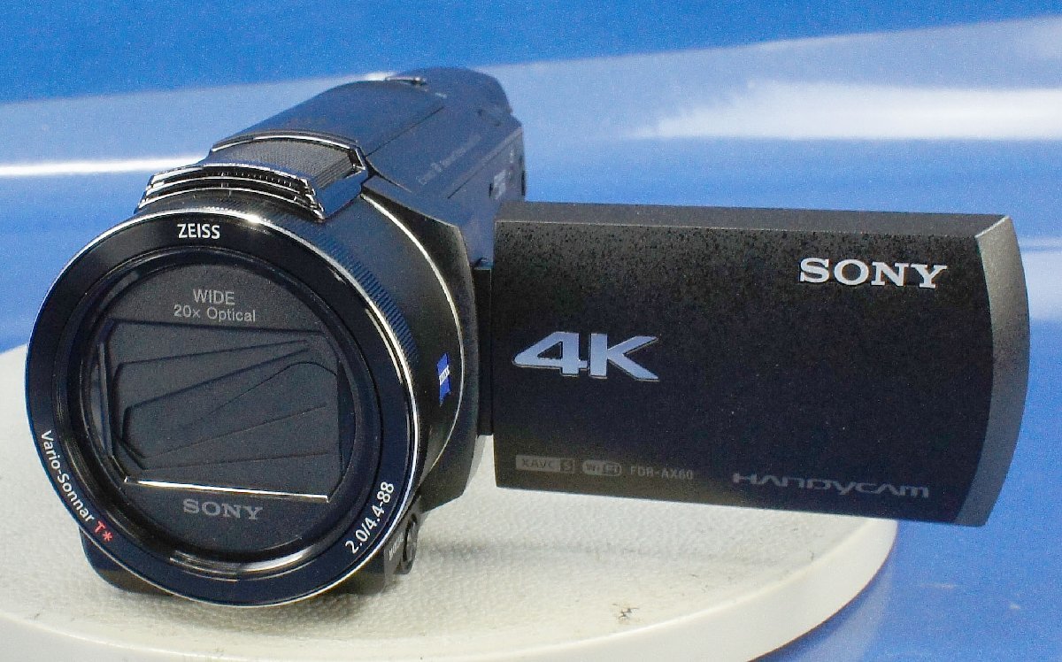 訳あり 簡易チェックのみ SONY 4Kビデオカメラ FDR-AX60 ビデオカメラ ソニー 付属品有 F101606
