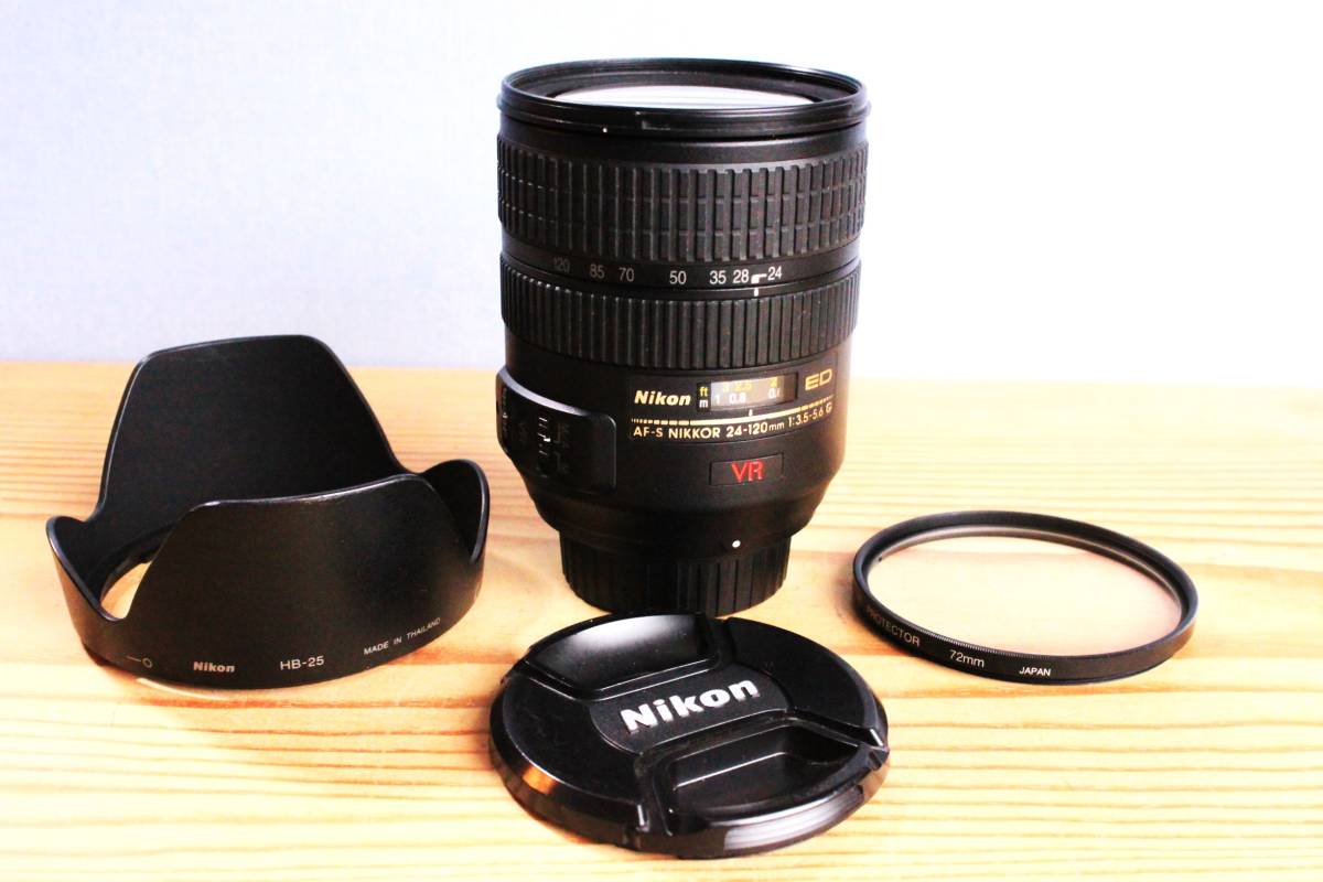 外観美品 ニコン AF-S NIKKOR 24-120mm 3.5~5.6G ED VR 作動良好品 -