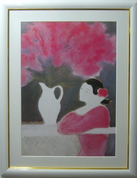 絵画 アートポスター アンドレ・ブラジリエ バラ色の夢 送料無料