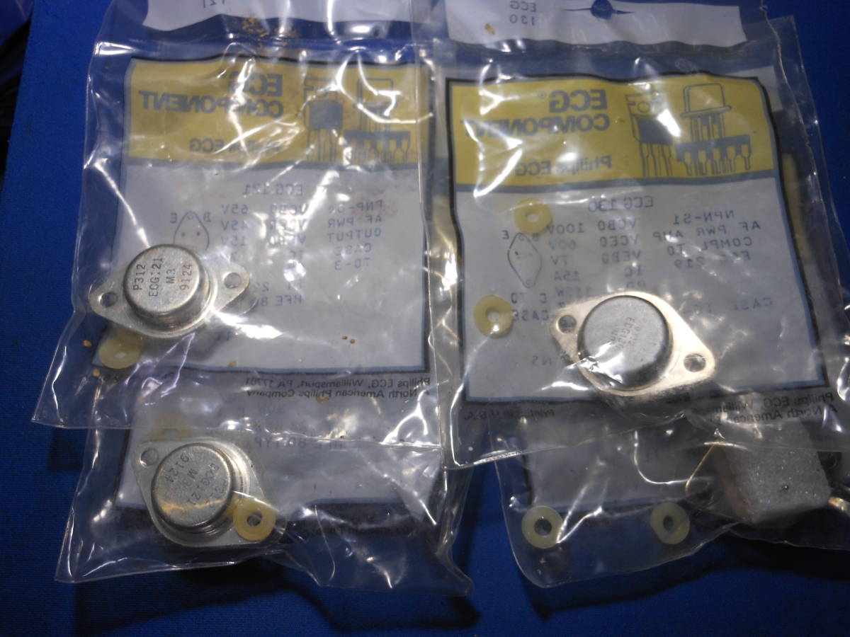  transistor philips ECG1121,130,124 total 5 piece the US armed forces communication machine etc. for repair electron parts unopened goods special price 231024-9