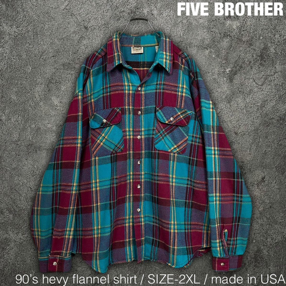 FIVE BROTHER/ファイブブラザー チェックシャツ-