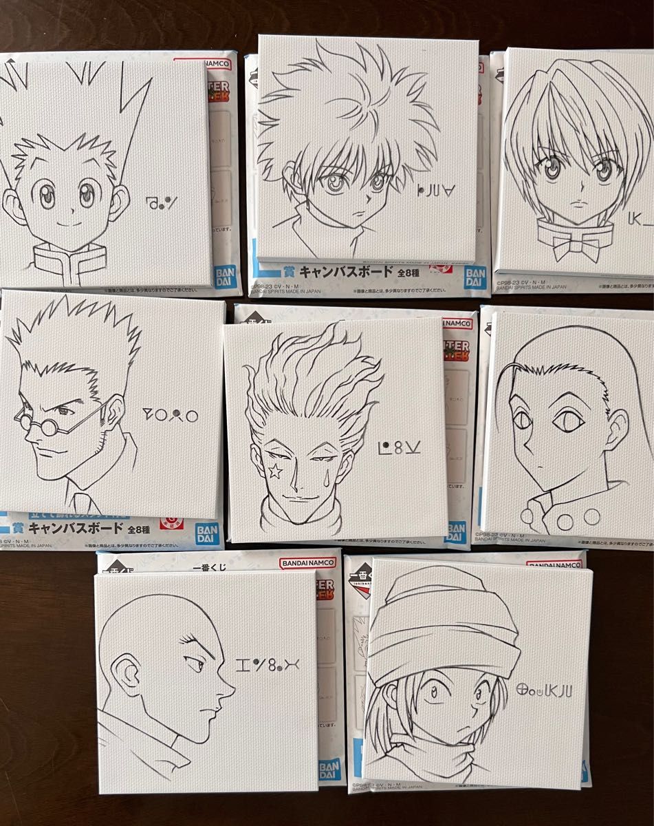 HUNTER×HUNTER ハンターハンター　一番くじ　キャンバスボード　8種コンプリートセット！