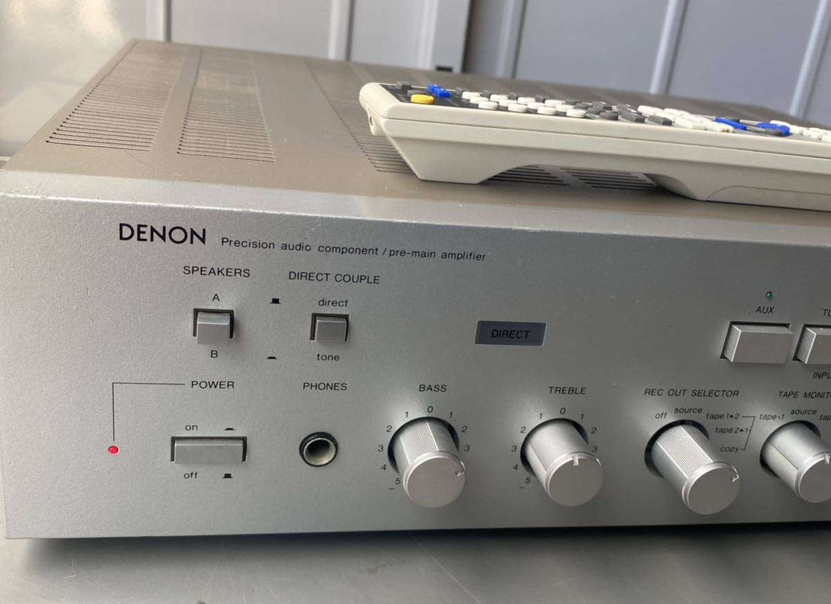 DENON デノン プリメインアンプ PMA-530 リモコン付き　通電OK_画像2