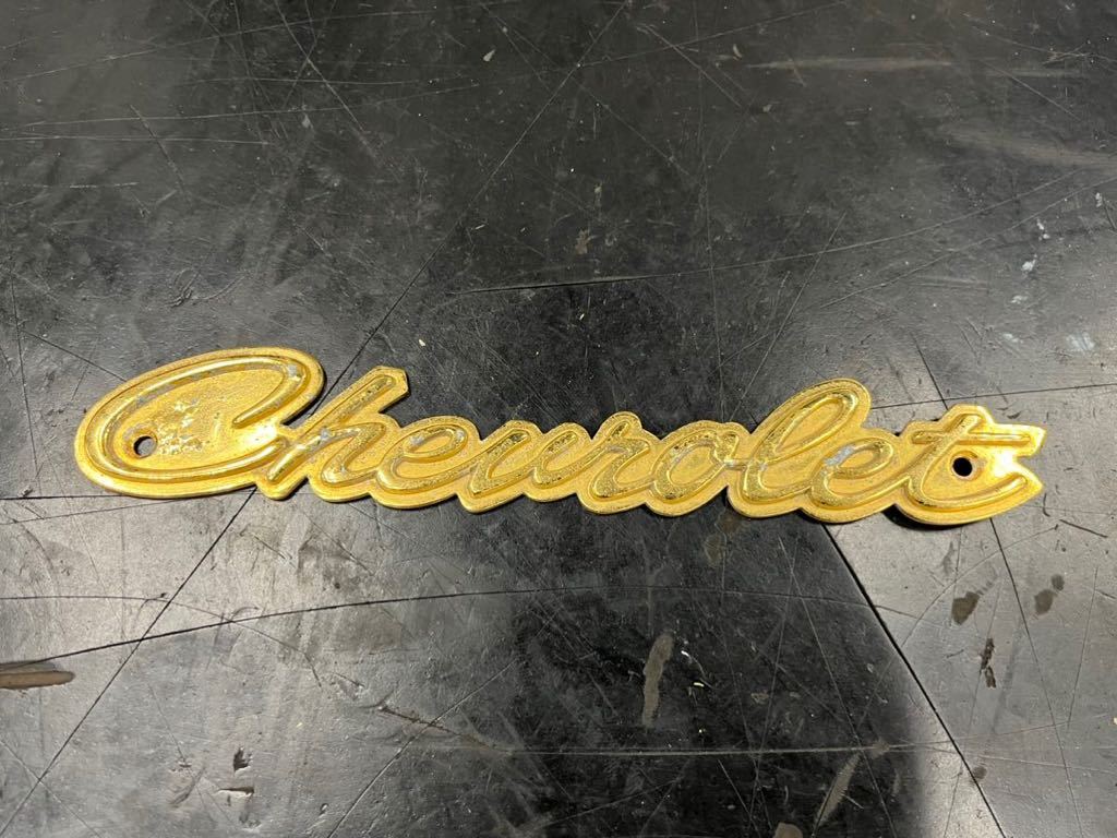 ゴールドメッキ 1964 年式用 シボレー インパラ フロントグリル エンブレム ローライダー デイトン ゼニスの画像1