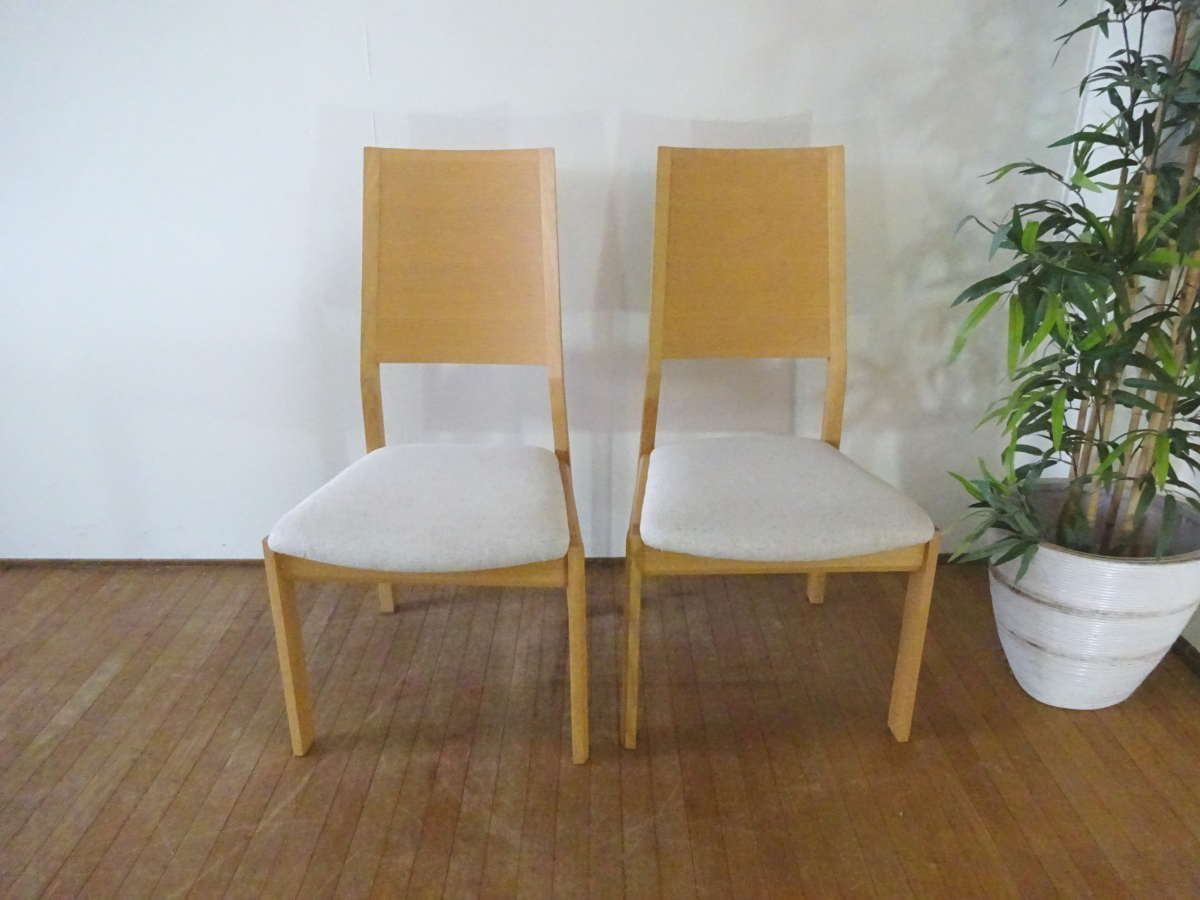 驚きの値段 【美品】 osk051006 飛騨の家具 2脚セット ダイニング