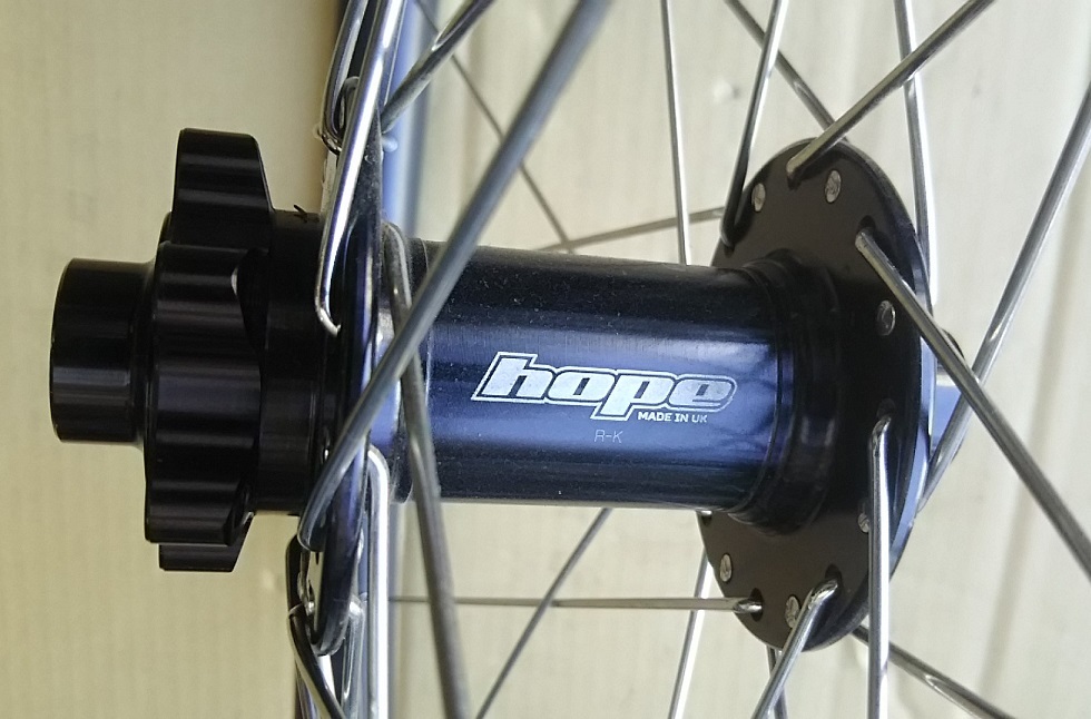 GLcomponents カーボンリム＋HOPE PRO4 110 走行少 27.5 フロント_画像4