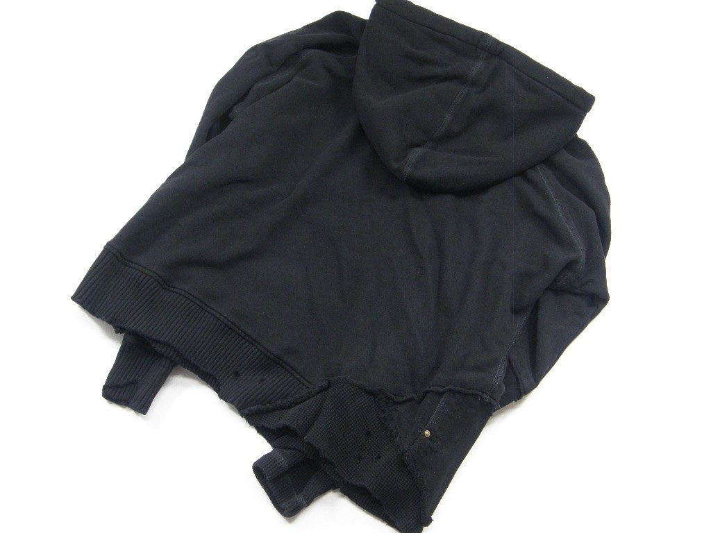 新品 アメリカ製 【Greg Lauren / グレッグローレン】 BLK WRK CANVAS FRAGMENT HOODIE 1 フーディー パーカー 定価15万円 ★352679 ワーク_画像3